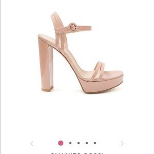 Gianvito Rossi Nude Patent High Sandals